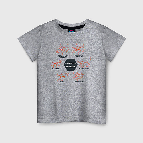 Детская футболка Химия / Меланж – фото 1
