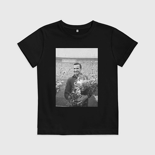 Детская футболка Великий Лев Яшин / Черный – фото 1