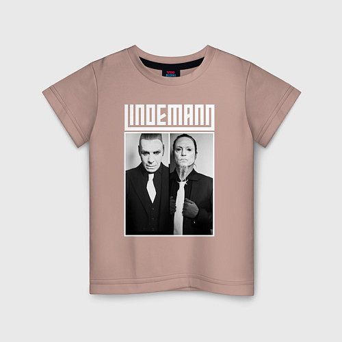 Детская футболка Lindemann / Пыльно-розовый – фото 1