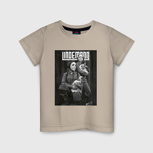 Детская футболка Lindemann / Миндальный – фото 1