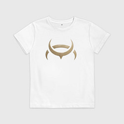 Футболка хлопковая детская AMARR, цвет: белый