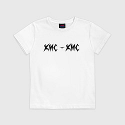 Футболка хлопковая детская КИС-КИС, цвет: белый