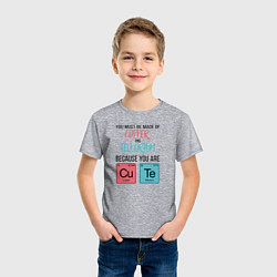 Футболка хлопковая детская Copper and Tellurium, цвет: меланж — фото 2