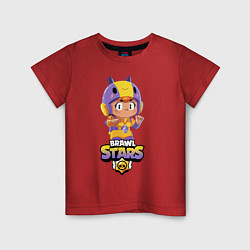 Футболка хлопковая детская BRAWL STARS BEA, цвет: красный