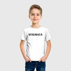 Футболка хлопковая детская Stigmata, цвет: белый — фото 2