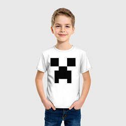 Футболка хлопковая детская Minecraft, цвет: белый — фото 2
