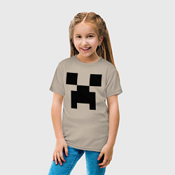Футболка хлопковая детская Minecraft, цвет: миндальный — фото 2