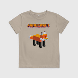 Детская футболка Minecraft - лиса