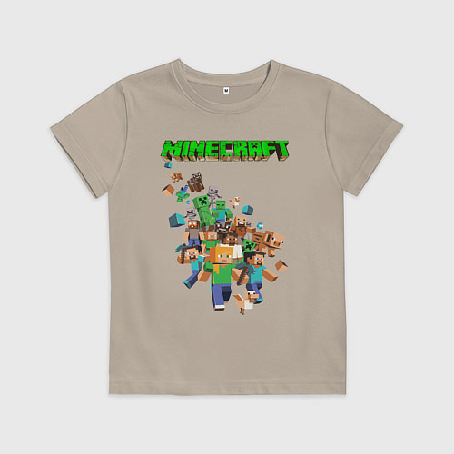 Детская футболка Minecraft / Миндальный – фото 1