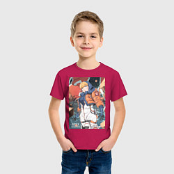 Футболка хлопковая детская Apex Legends Wattson, цвет: маджента — фото 2