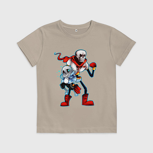 Детская футболка UNDERTALE / Миндальный – фото 1