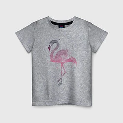 Футболка хлопковая детская Flamingo, цвет: меланж