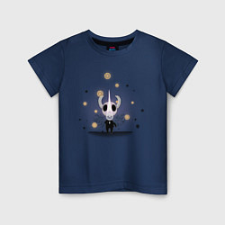 Футболка хлопковая детская Hollow knight Полый рыцарь, цвет: тёмно-синий