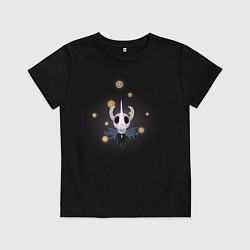 Футболка хлопковая детская Hollow knight Полый рыцарь, цвет: черный