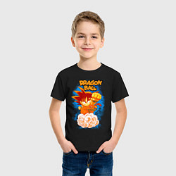 Футболка хлопковая детская Little Goku, цвет: черный — фото 2