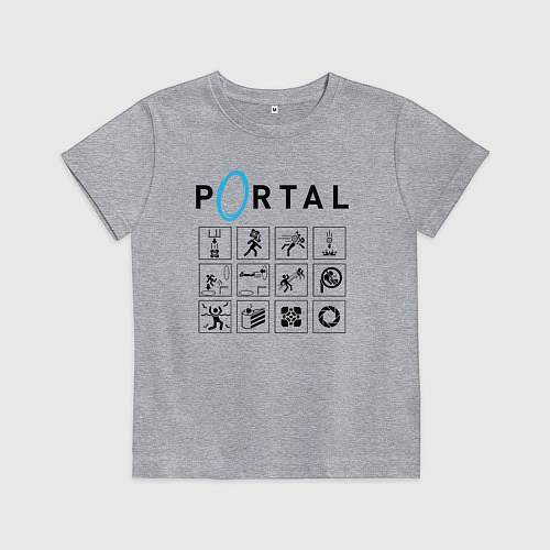 Детская футболка PORTAL / Меланж – фото 1