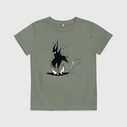 Футболка хлопковая детская Hollow Knight, цвет: авокадо