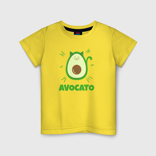 Детская футболка Авокато / Желтый – фото 1