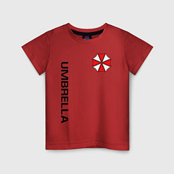 Футболка хлопковая детская UMBRELLA CORP, цвет: красный