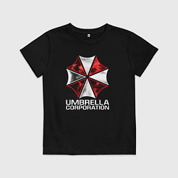 Футболка хлопковая детская UMBRELLA CORP, цвет: черный