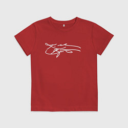 Футболка хлопковая детская KOBE BRYANT АВТОГРАФ, цвет: красный