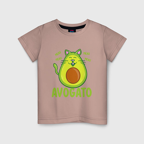 Детская футболка AVOGATO / Пыльно-розовый – фото 1