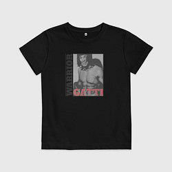 Футболка хлопковая детская Warrior Gatti, цвет: черный