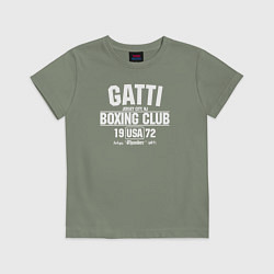 Футболка хлопковая детская Gatti Boxing Club, цвет: авокадо
