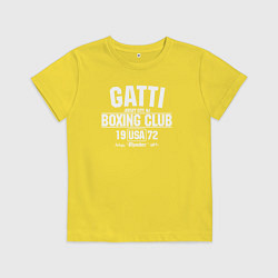 Футболка хлопковая детская Gatti Boxing Club, цвет: желтый