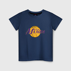 Футболка хлопковая детская Lakers - Black Mamba, цвет: тёмно-синий