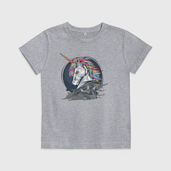 Детская футболка Единорог Rock