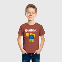 Футболка хлопковая детская ROBLOX, цвет: кирпичный — фото 2