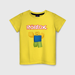 Футболка хлопковая детская ROBLOX, цвет: желтый