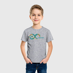 Футболка хлопковая детская Arduino, цвет: меланж — фото 2