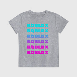 Футболка хлопковая детская ROBLOX, цвет: меланж