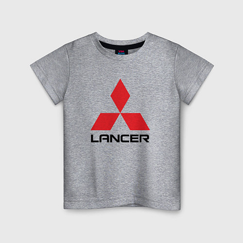 Детская футболка MITSUBISHI LANCER / Меланж – фото 1