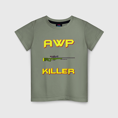 Детская футболка AWP killer 2 / Авокадо – фото 1