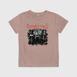 Футболка хлопковая детская Evanescence, цвет: пыльно-розовый