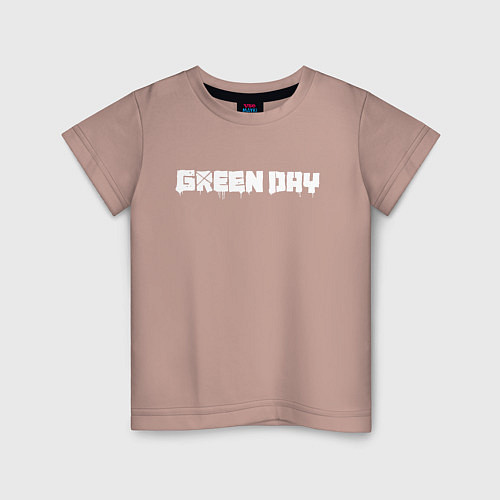 Детская футболка GreenDay / Пыльно-розовый – фото 1