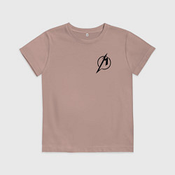 Футболка хлопковая детская Metallicaспина, цвет: пыльно-розовый