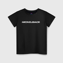 Футболка хлопковая детская Nickelback, цвет: черный