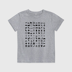 Футболка хлопковая детская Путешественник вне рамок81, цвет: меланж