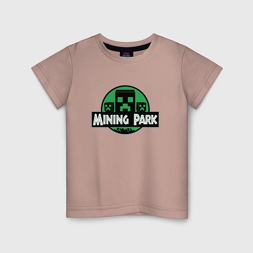 Детская футболка MINECRAFT / Пыльно-розовый – фото 1