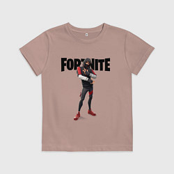 Футболка хлопковая детская FORTNITE IKONIK, цвет: пыльно-розовый