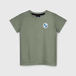 Футболка хлопковая детская BMW LOGO 2020, цвет: авокадо