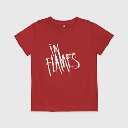Футболка хлопковая детская In Flames, цвет: красный