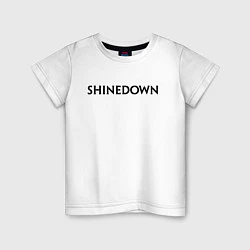 Футболка хлопковая детская Shinedown, цвет: белый