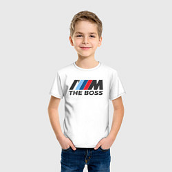 Футболка хлопковая детская BMW THE BOSS, цвет: белый — фото 2