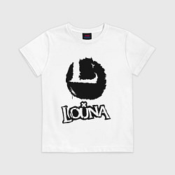 Футболка хлопковая детская Louna, цвет: белый