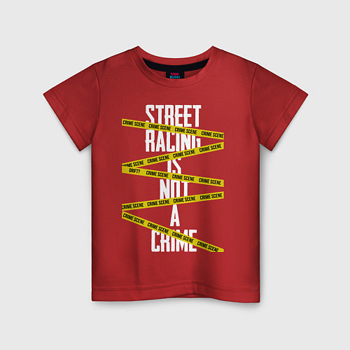 Детская футболка Street racing / Красный – фото 1